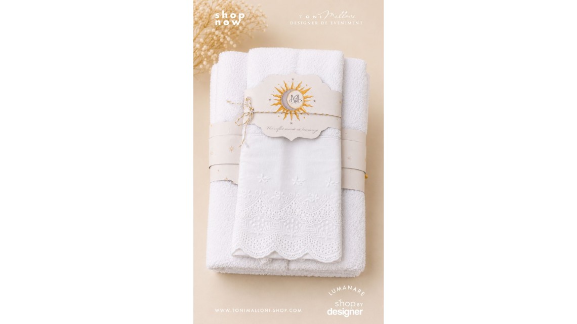 Trusou de Botez Soare și Lună Monogramă Personalizată pentru Băieți 2